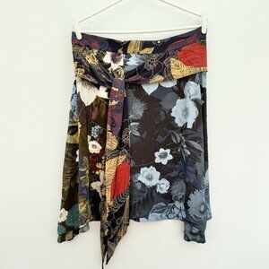 Desigual Fall Skirt Boho Cottage Core Size Large